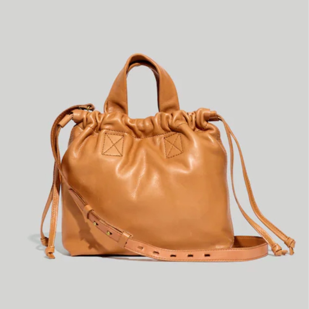 Madewell Piazza Brown Leather Crossbody Bag